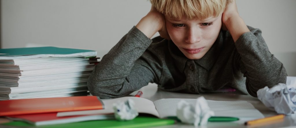 child struggling at school